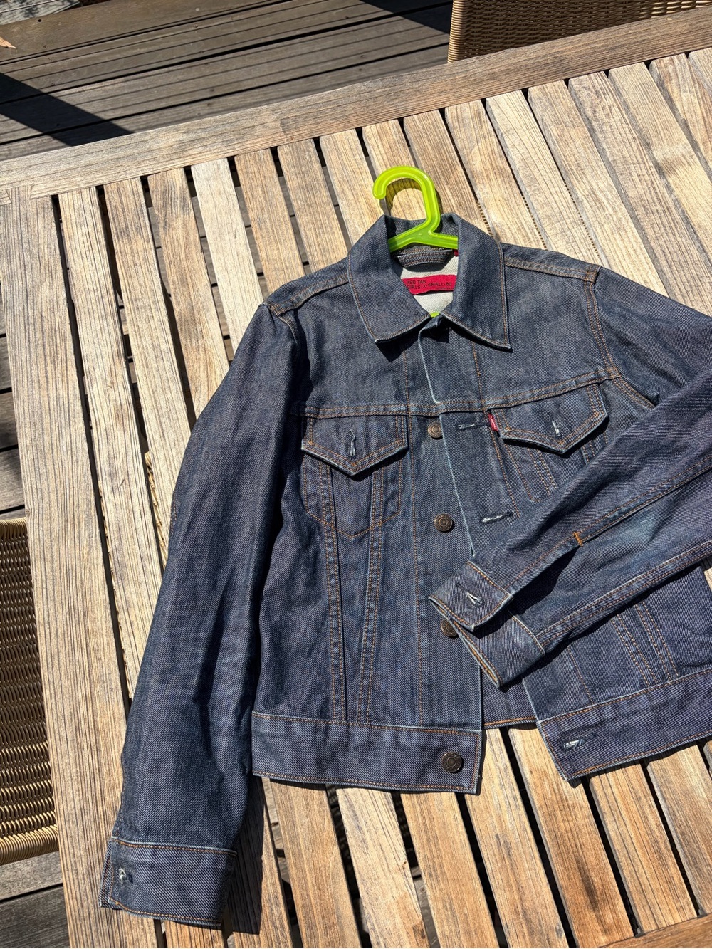 Kids Dark Blue Denim Jean Jacket - Casual Trucker Style